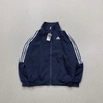 Adidas Outerwear Blue Oxford Cloth