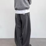 Calvin Klein Long Pants Red Retro Loose