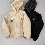 Carhartt Outerwear Red Cotton Twill Faux Mink Fur Winter Patch