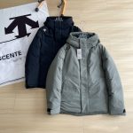 Descente Coat Green Duck Down Plush Lace Winter