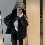Lululemon Coat Red Goose Down Simple Design Winter Zippered Pocket