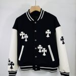 Chrome Hearts Cotton-Padded Jacket Color Cotton Silk Wool Winter Embroidery Heavy