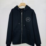 Chrome Hearts Outerwear Ash Silk Fleece Autumn Winter Embroidery