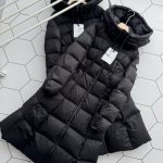 Moncler Down Jacket Black Goose Duck Nylon