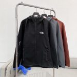 The North Face Jacket Red Polyester Fiber Spring