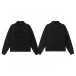 Fear Of God T-Shirts Red Cotton Pure Fleece Ribbed Fabric Flannel Streetwear