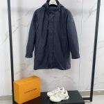 Moncler Down Jacket Red Goose Duck Patch Zippered Pocket