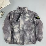 Stone Island Outerwear Color Cotton Down Patch
