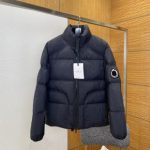 Moncler Down Jacket Red Nylon Fabric