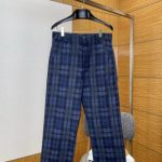 Louis Vuitton Trousers Red Cotton Polyester Fiber Woven Fabric Jacquard Anti-Wrinkle Treatment Wrinkle