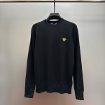 Versace Long-Sleeved Sweater Ash Wool Blend Embroidery