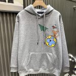 Louis Vuitton Hoodies Ash Cotton Pure Fleece Autumn Winter