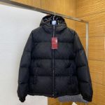 Gucci Down Jacket Red Nylon Fabric Smooth To The Touch