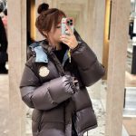 Moncler Down Jackets Red Feather Goose Nylon