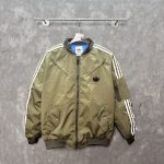Adidas Outerwear Red Cotton Silk Polyester Nylon Spring Autumn Zippered Pocket