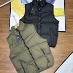 Nike Vest Red Cotton Down Exquisite Workmanship High-End Quality Autumn Winter And 3D Logo