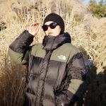 North Outerwear Red Cotton Down Fleece Street Style Winter
