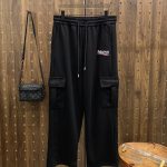 Balenciaga Casual Pants Red Winter