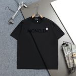 Moncler Short-Sleeved T-Shirt Ash Cotton Pure Spring Early 3D Logo