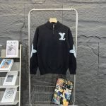 Louis Vuitton Sweater Red Wool Jacquard