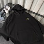 Archaeopteryx Hoodie Red Fleece Winter Embroidery