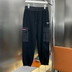 Prada Casual Pants Black Fleece