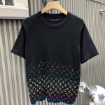 Louis Vuitton Short-Sleeved Shirts Cotton Wool Jacquard Clean Lines Embroidery