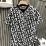 Dior Short-Sleeved Shirt Red Eva Cotton Pure Plain Weave Jacquard