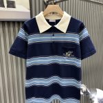 Dior Short Sleeves Red Wool Embroidery