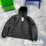 Coach Cotton-Padded Coat Red Cotton Thin Embroidery