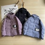 Archaeopteryx Outerwear Red Gore-Tex Goose Down Adhesive Mesh Adjustable Drawstring Winter Zippered Pocket
