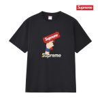 Supreme Short-Sleeved Shirts Red Cotton Pure Combed Streetwear Summer