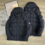 Monk Down Jacket Red Goose Nylon Zippered Pocket