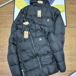 Nike Outerwear Red Cotton Down Nylon Autumn Winter And Zippered Pocket