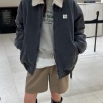 Stussy Outerwear Ash Cotton Wool Lambswool Winter
