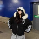 Chrome Hearts Coat Black Fleece Winter
