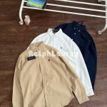 Ralph Lauren Long Sleeves Ash Cotton Pure Oxford Cloth
