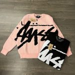 Stussy Coats Pink Eva Cotton Pure Jacquard Streetwear Exquisite Tailoring