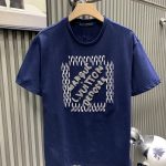 Louis Vuitton T-Shirt Red Cotton Long-Staple Combed Silk Polyester Velvet Rubber Lace Spring Summer Embroidery