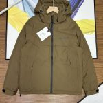 Moncler Jacket Red Neutral Goose Down Nylon Relaxed Fit High-End Quality Winter