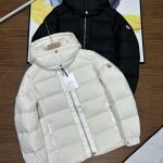 Moncler Outerwear Red Goose Down Nylon Sophistication Patch
