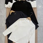 Lululemon Long-Sleeved Shirts Black Cotton Combed Down Fleece Sophistication Autumn Winter And Crisp Silhouette