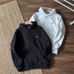 Ralph Lauren Hoodie Red Cotton Fleece Winter