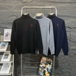 Ralph Lauren Sweater Red Wool Lambswool Jacquard