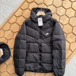 Nike Jacket Red Down Woven Fabric Running Winter