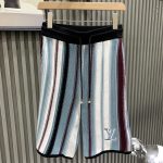 Louis Vuitton Short Sleeves Color Cotton Combed Polyester Spandex Jacquard