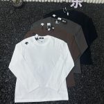 Descente Long-Sleeved Shirt Red Cotton Autumn Winter