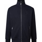 Louis Vuitton Coat Black Fleece Ribbed Fabric Embroidery