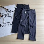 Archaeopteryx Casual Trousers Red Fleece Suitable For All Body Types Simple Style Autumn Winter Side Pockets