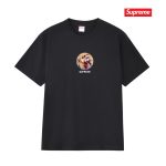 Supreme Short-Sleeved Shirts Red Cotton Combed Summer